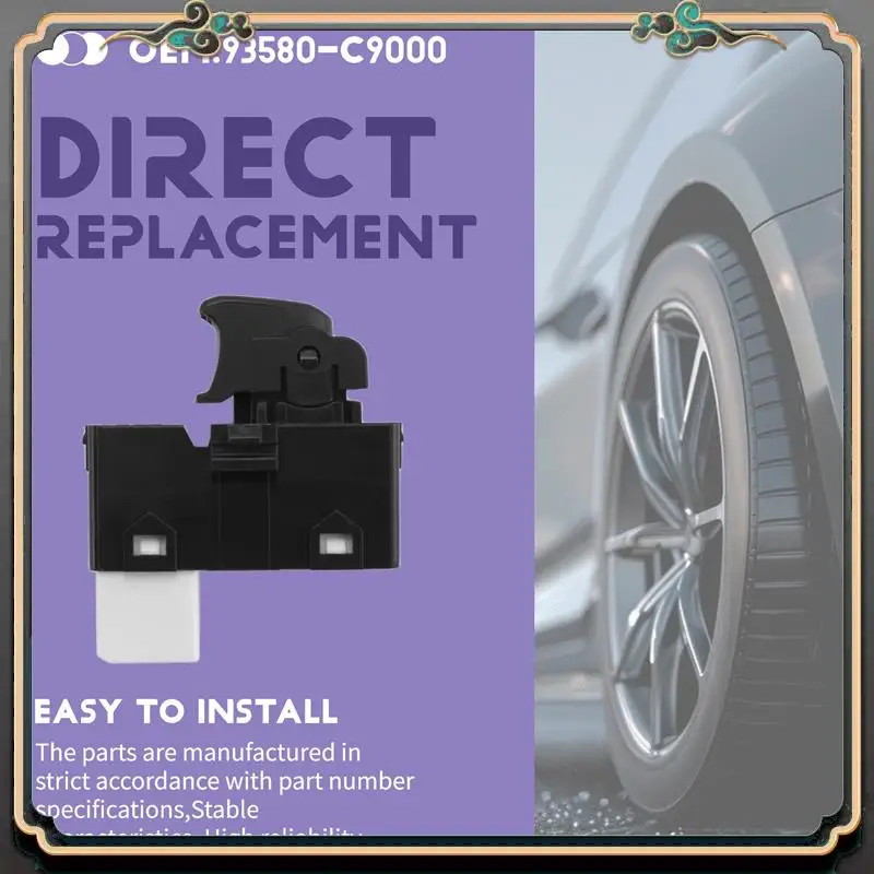 

M45K-Car Window Glass Lifter Control Switch Button With Light Fit For Hyundai Creta IX25 2014-2020 93580C9000 93580-C9000