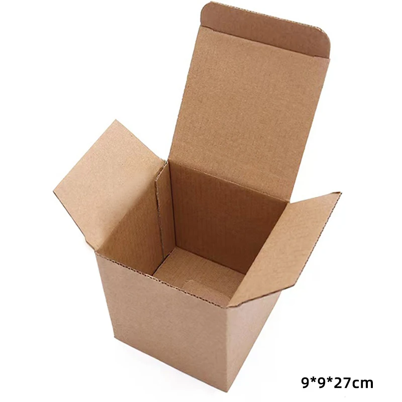 Kraft Paper Mailing Box Corrugated Packing Box Express Transportation Carton Box Gifts Storage Box 1PCS 14.5*8.5*10.5CM