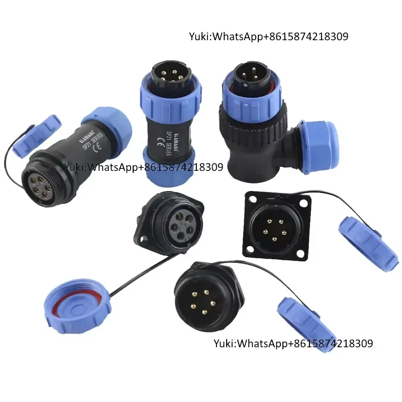 IP68 Waterproof WEIPU SP21 3Pin 4Pin 5Pin 8Pin 12Pin Male Female Plug Socket Circular Cable Connector for Industrial Power