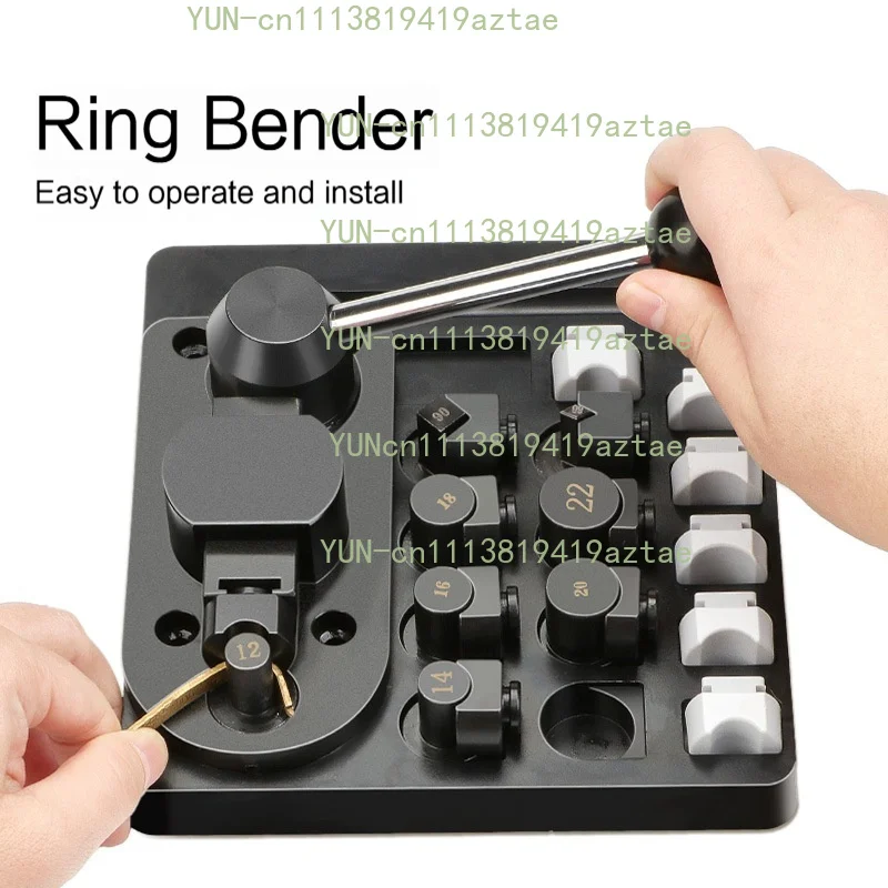 Ring Bender Bending Machine Kit Multi-Functional Metal Ring Bending Machine for Gold Silver and Copper Jewelry Making Tools