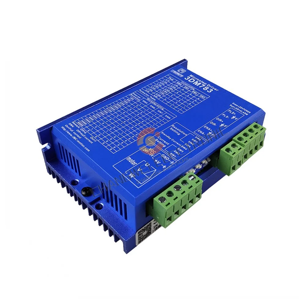 

JMC Original Autantic 3DM783 Three-Phase Stepper Motor Driver Drive UVW Three-Phase Motor 36V 8.5A Pulse Frequency 250khz