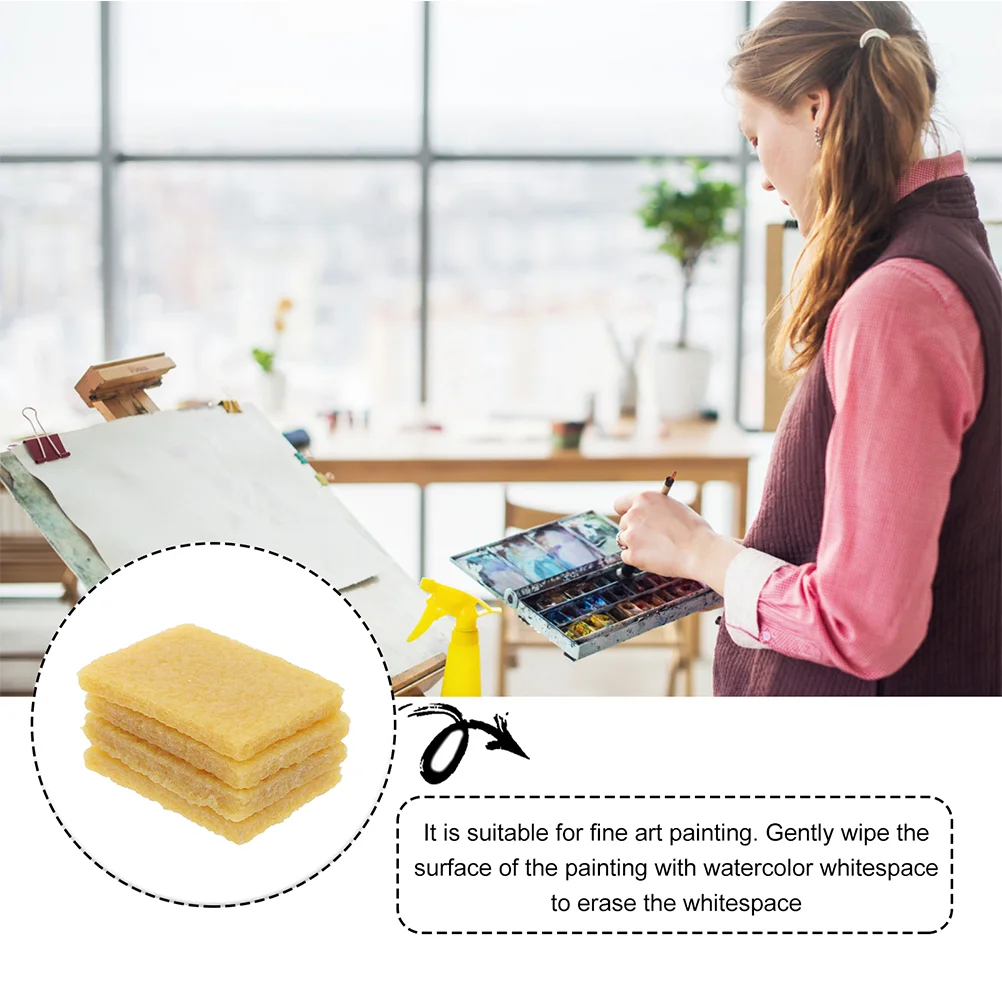 8 Pcs Airbrush Cleaning Wipe Erasers Adhesive Removing Tool Paint Extender Khaki Rubber