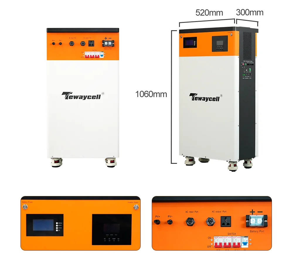 Tewaycell EU Shipping 15.5KWh Powerwall LiFePO4 Battery All in One 51.2V 300AH Built-in 5kW Inverter Solar Energy System ESS