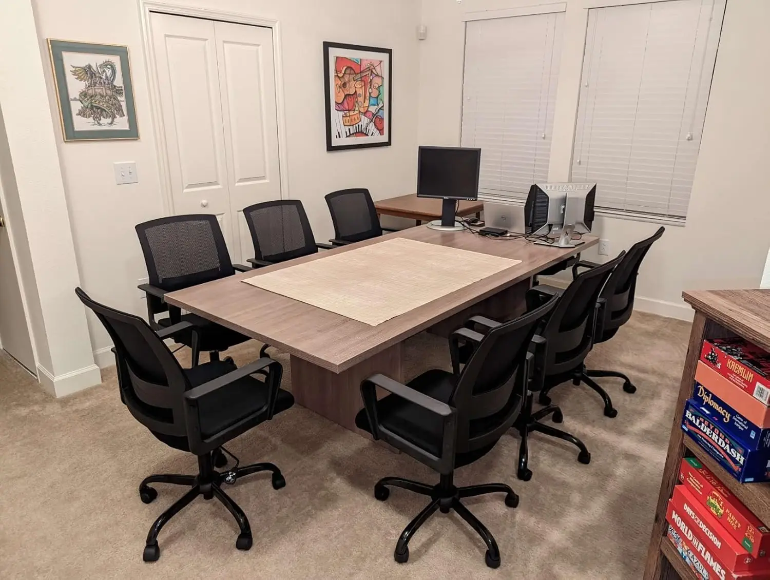 كرسي مكتب شبكي دوار مريح مع دعم قطني تنفيذي وتصميم دوار قابل للتعديل للكمبيوتر المكتبي المنزلي Bl #2