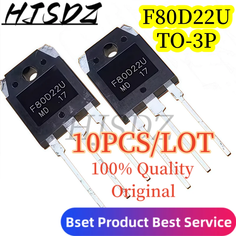 【10 PZ/SLOTTI】100% Qualità Originale F80D22U ESTF80D22U Diodo a recupero Veloce 80A/220V TO-3P