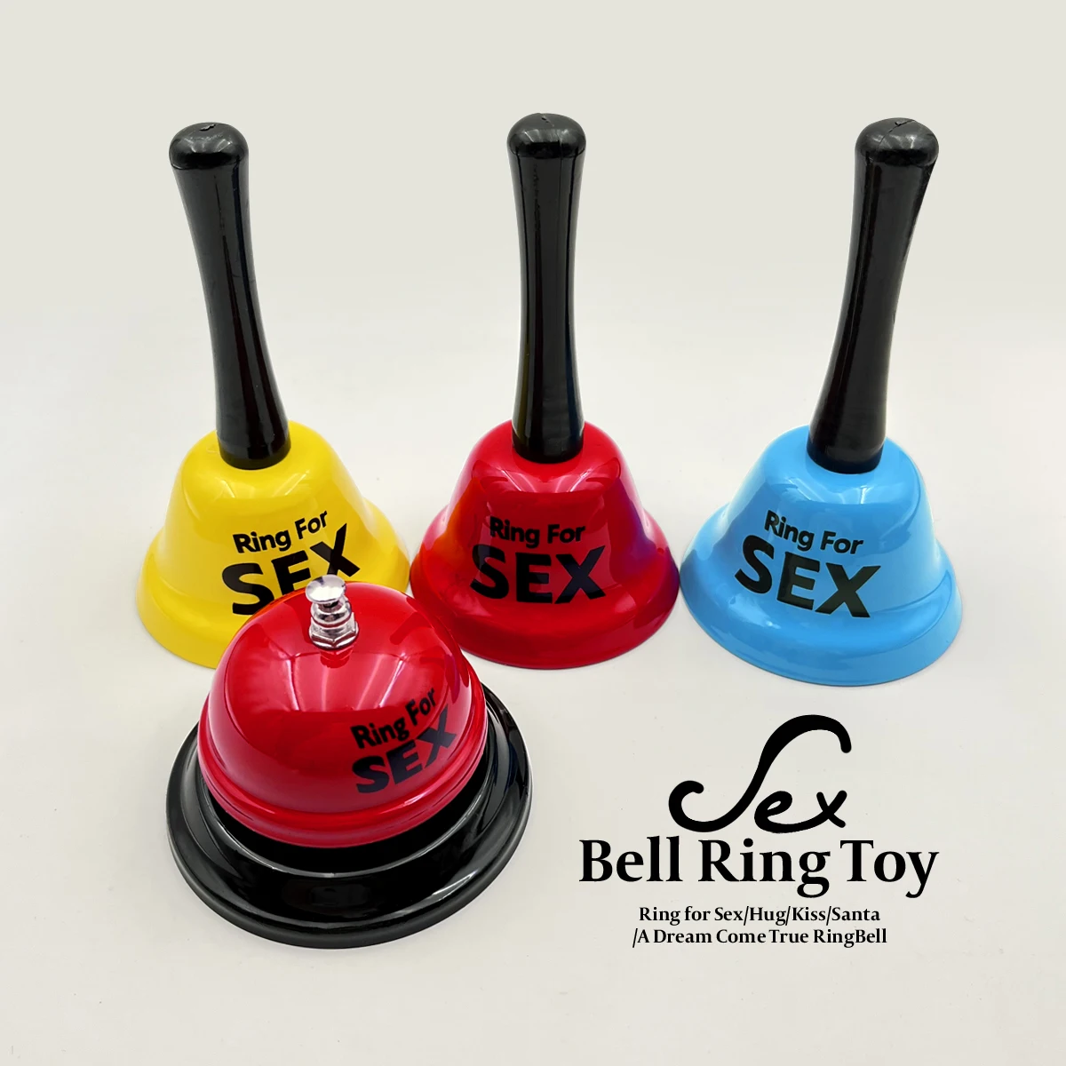 Sex Bell Ring Toy Game Novelty Bachelorette Bachelor Party Adult Games Erotic Life Reminder Bell for Couple Flirting Sex Toys