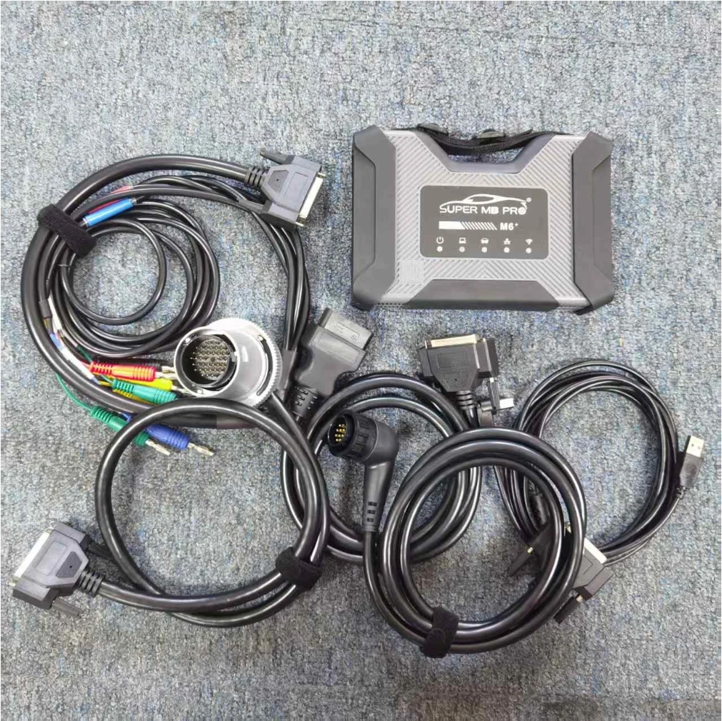 

Super MB M6+ Super M6 PLUS Беспроводной инструмент диагностики звезд Полная конфигурация для Benz Doip Работа на обоих автомобилях и грузовиках 12 В/24 В
