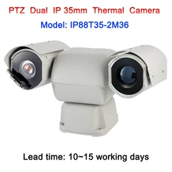 36x Zoom 2MP 1080p Dual Light Source 3km Long Distance Thermal Imaging Camera Ptz IP for Forest fire protection Border coastal