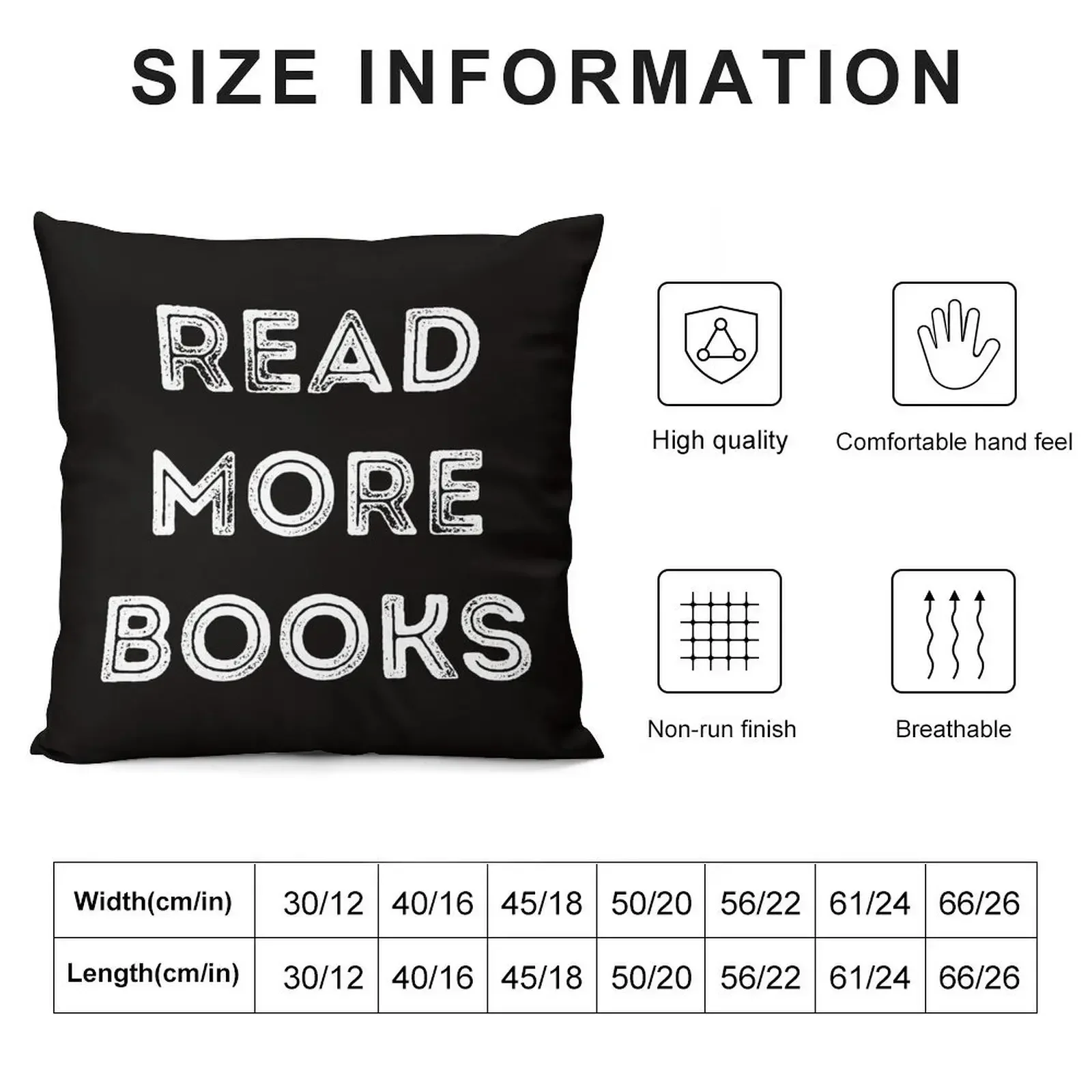 Read More Books in Rusty Font Throw Pillow christmas decorations 2025 Sofa Cushion pillow