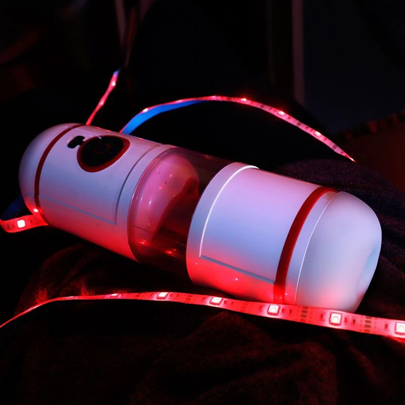 Vibrating Digital Display for Solo Play Bedroom Bathroom Tpe Material Penis Enlarger Sex Toy Substitute Male Masturbator