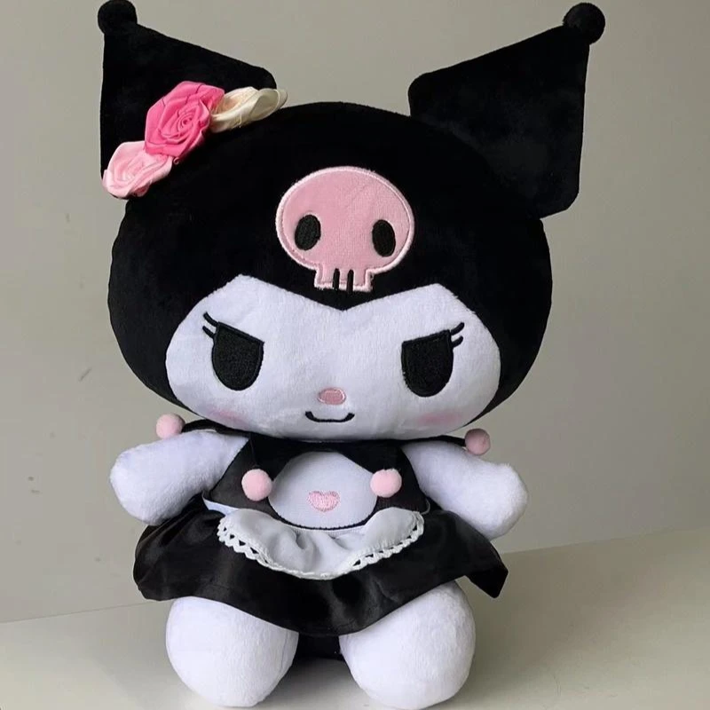 

Sanrio аниме Kawaii мягкая плюшевая игрушка Kuromi мультяшная милая кукла мягкая плюшевая подушка детские подарки на день рождения