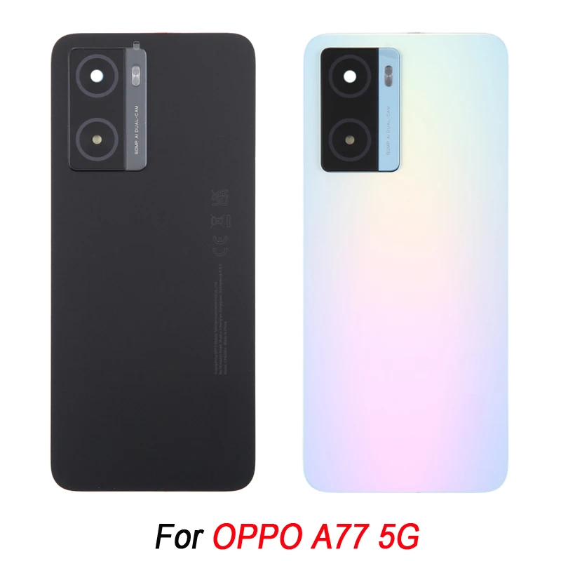 

Оригинальная задняя крышка аккумулятора для OPPO A77 5G / OPPO A77s задняя крышка с крышкой объектива камеры Запасная часть