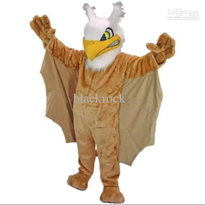 Costume de mascotte de dessin animé d'oiseau d'aigle en mousse pour adultes, robe de paupières de Noël en peluche, costume d'Halloween, offre spéciale, nouveau