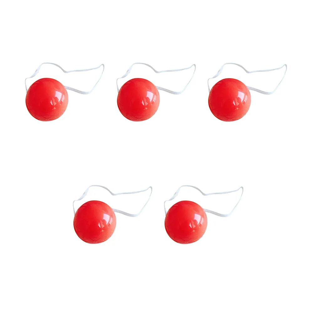 

5Pcs LED Glowing Clown Red Plastic Dress-Up Props for Halloween Cosplay Party Stage Supplies Light Up Clown