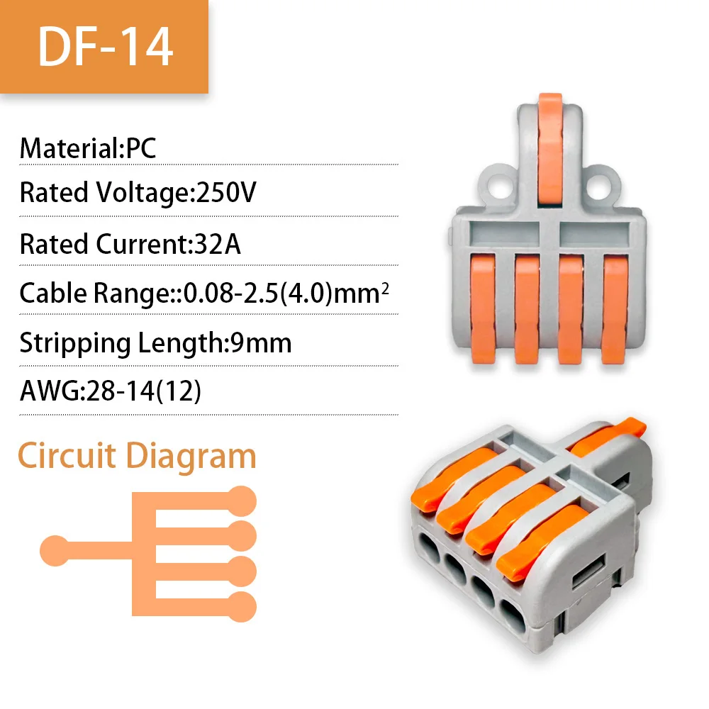 العالمي 1/5/10 موصل سلك سريع دفع في كتلة طرفية كهربائية لربط موصلات كابل الأسلاك كابل اتصال SPL #3
