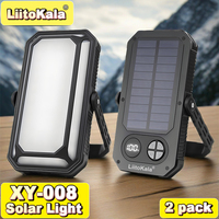 2pack LiitoKala 10000mAh Solar Camping Light COB 4 Modes 2900K-7000K Adjustable IPX4 Waterproof Portable Lantern