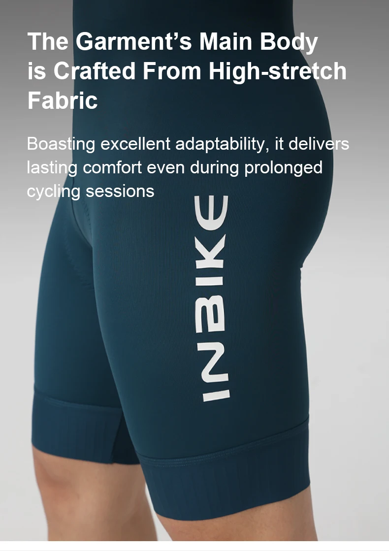 INBIKE Herren-Trägerhose für den Sommer, Professionelle Radsport-Trägerhose, Atmungsaktive Komfortable Fahrrad-Unterwäsche, Radsport-Ausrüstung – Detail 7