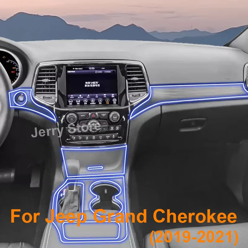 

Для Jeep Grand Cherokee (2019-2021) внутренняя приборная панель, центральная консоль, защитная пленка для экрана, защита от царапин, ремонтная наклейка