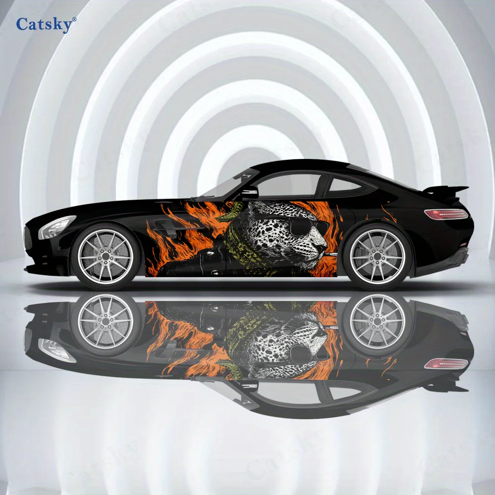 

2pcs.Punk Rock Black Panther Car Decoration Decal.Cool Vinyl Decal Car Graphic.car vinyl wraps