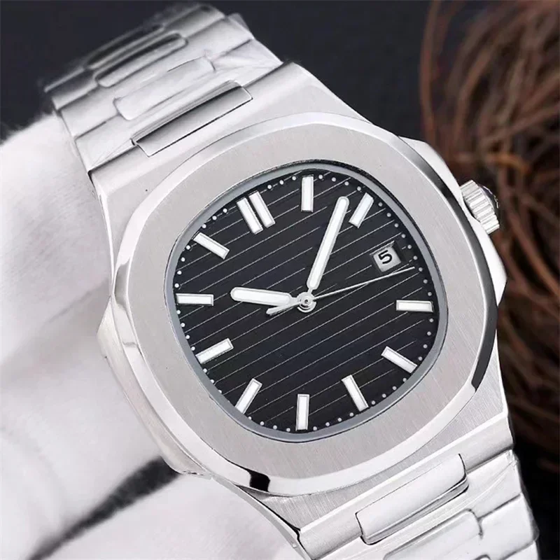 Luxury ew Men Watch 5711 Automatic Mechanical Watches Nautilus Stainless Steel Business Luminous Black Blue Silver Rose Gold