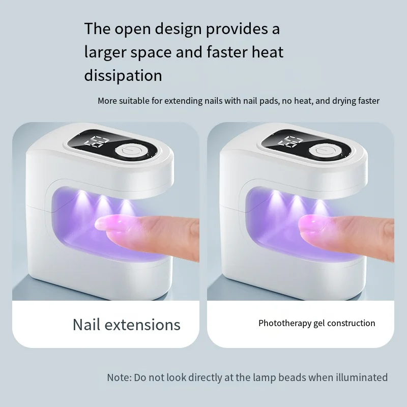 LED UV Gel sèche-ongles manucure polymérisation lumière Salon de ménage capteur automatique Gel vernis séchage rapide Portable bricolage Nail Art accessoires