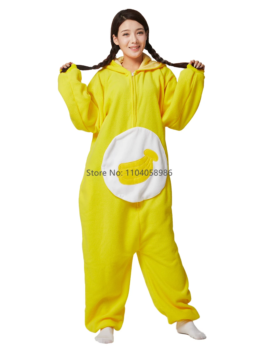 Fruit Kigurumi Costume Halloween Onesie Banana For Women Men Adult Kids Pyjamas Cartoon Pajama Cosplay Party Homewear