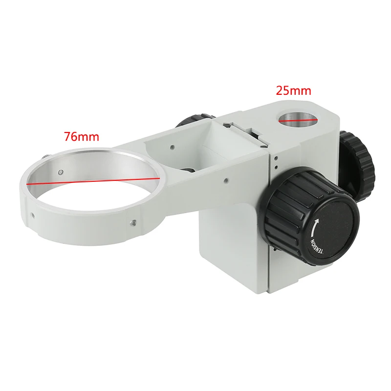 Big Size Base Stand Adjustable Boom Arm Stereo Microscopio Tripod 76mm Focus Holder Zoom Trinocular Stereo Microscope Bracket