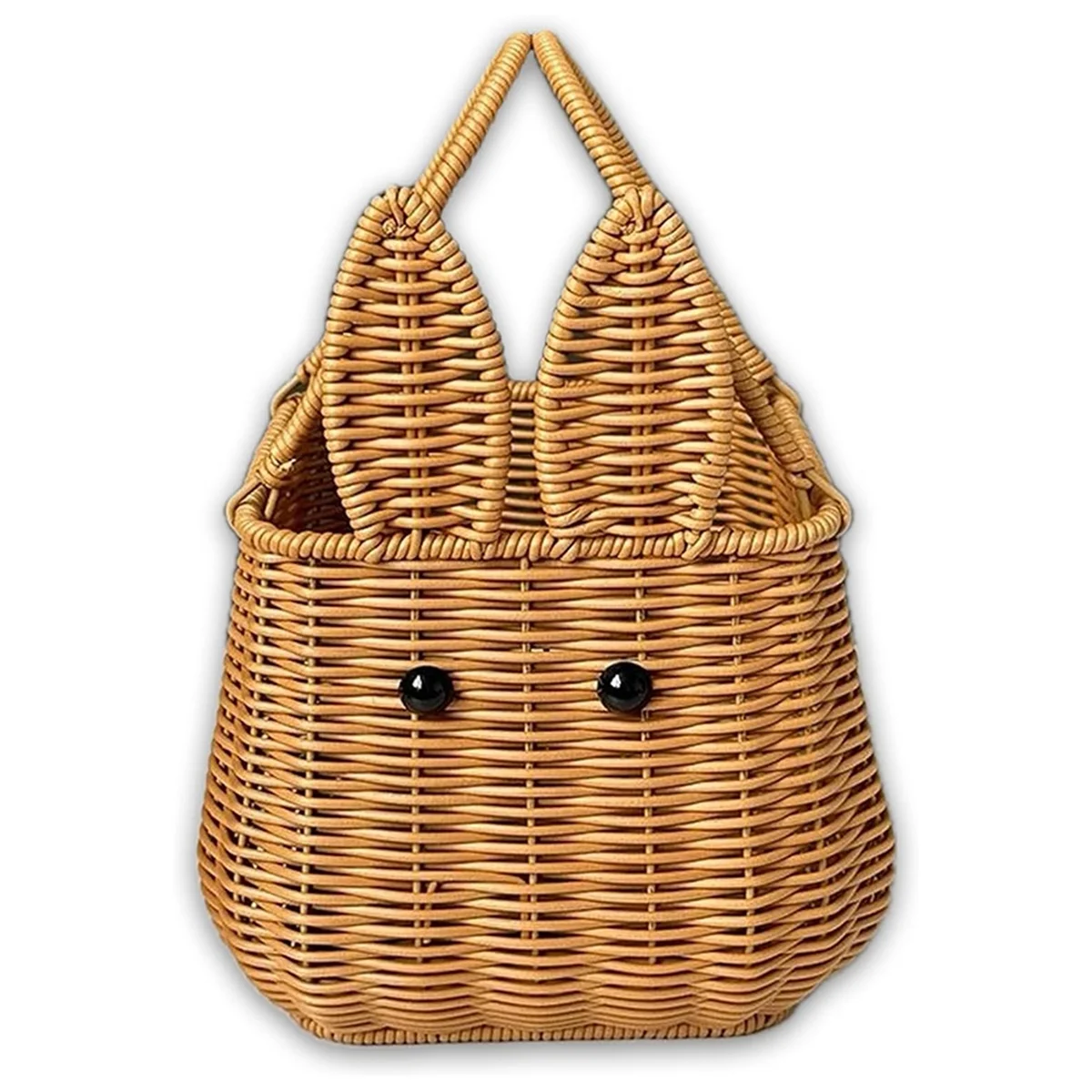 

Rabbit Easter Egg Handwoven Gift Basket Picnic Basket Fruit Storage Basket Flower Basket