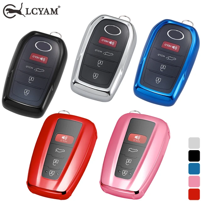 Etui na kluczyk kompatybilne z Toyota Camry/Corolla/RAV4/Tacoma/Tundra/Sienna - miękkie etui ochronne z TPU, odporne na zarysowania i wstrząsy
