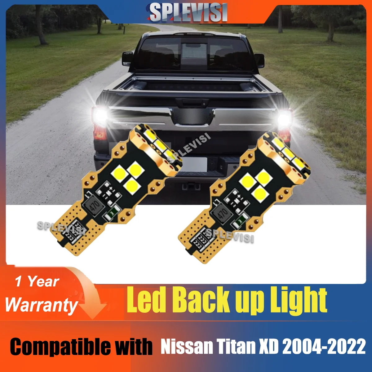 T15 Reverse Backup LED Light 12V For Nissan Titan XD 2004 2005 2006 2007 2008 2009 2010 2011 2012 2013 2014 2015 2016 2017 -2022