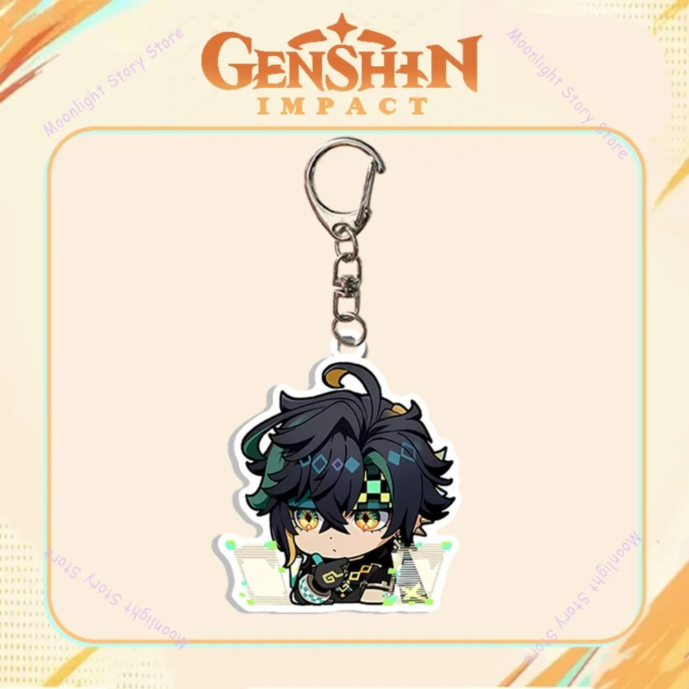جينشين إمباكت تشيبي ستايل أنيمي ميرش المفاتيح الكابتن ماراني كاتسينا قلادة لتزيين حقائب الظهر مفاتيح الهواتف المحمولة