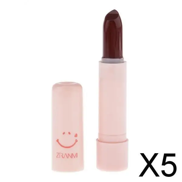 5Xlong Lasting Matte Lippenstift Make-Up Cosmetica Hydraterende Gladde Lipstick Donkerrood