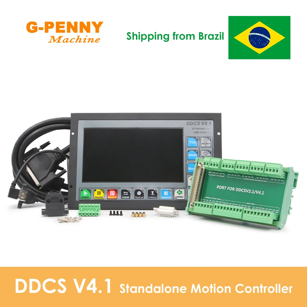 Controlador de movimento autônomo DDCSV4.1, controlador offline com suporte para interface de controlador USB de 3/4 eixos