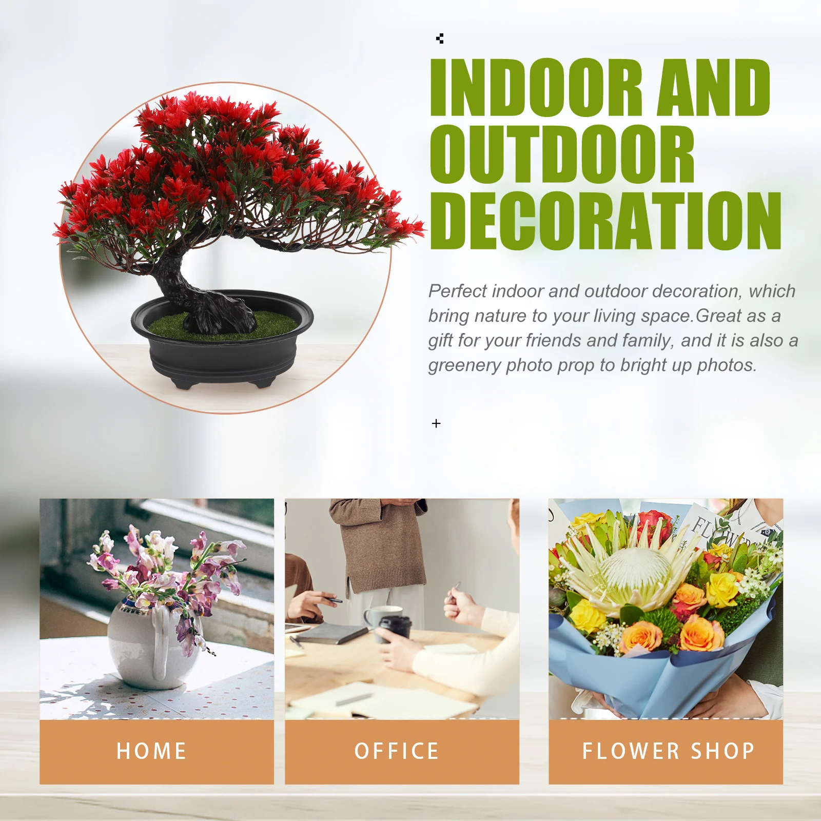 

Artificial Bonsai Pine Tree Fine Craftsmanship Realistic Simulation Plant For Home Store Flower Shop Decoration Desktop