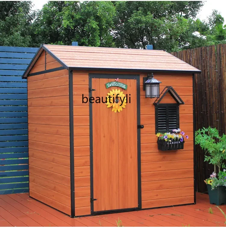 03.Outdoor tool room courtyard utility room outdoor,   mobile villa garden simple room