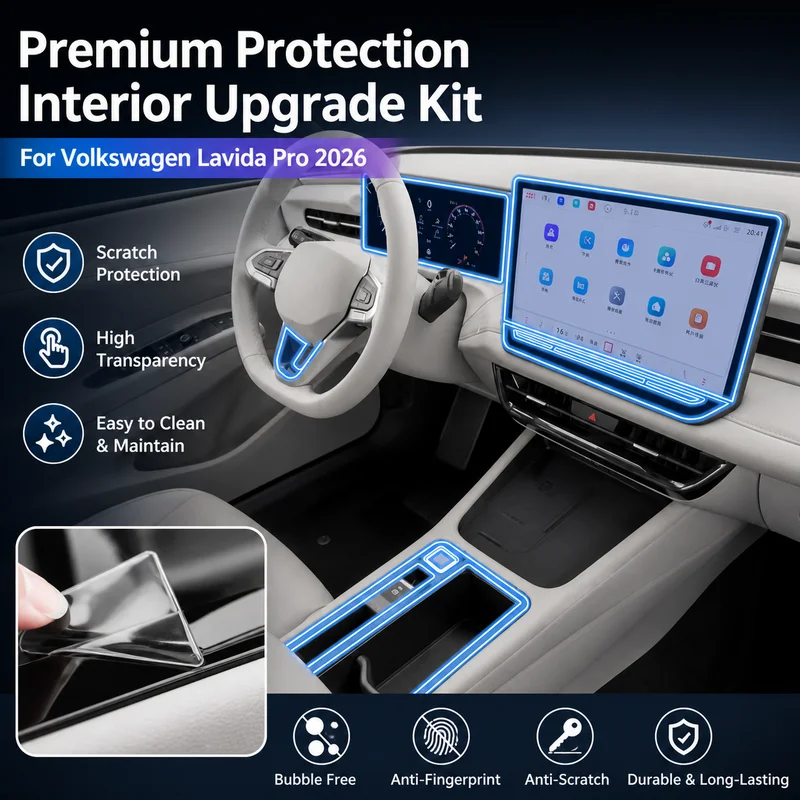For Volkswagen Lavida Pro 2026 Navigation Instrument Screen Protector Film Interior Trim Upgrade Accessory Kit Set