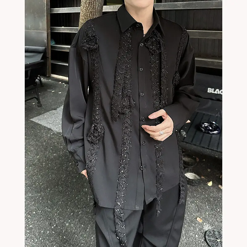 

Свободные длинные свеки в стиле ретро с цветком розы и подставкой из полиэфирного волокна, дышащие, Ro Sle, весенняя модная городская одежда