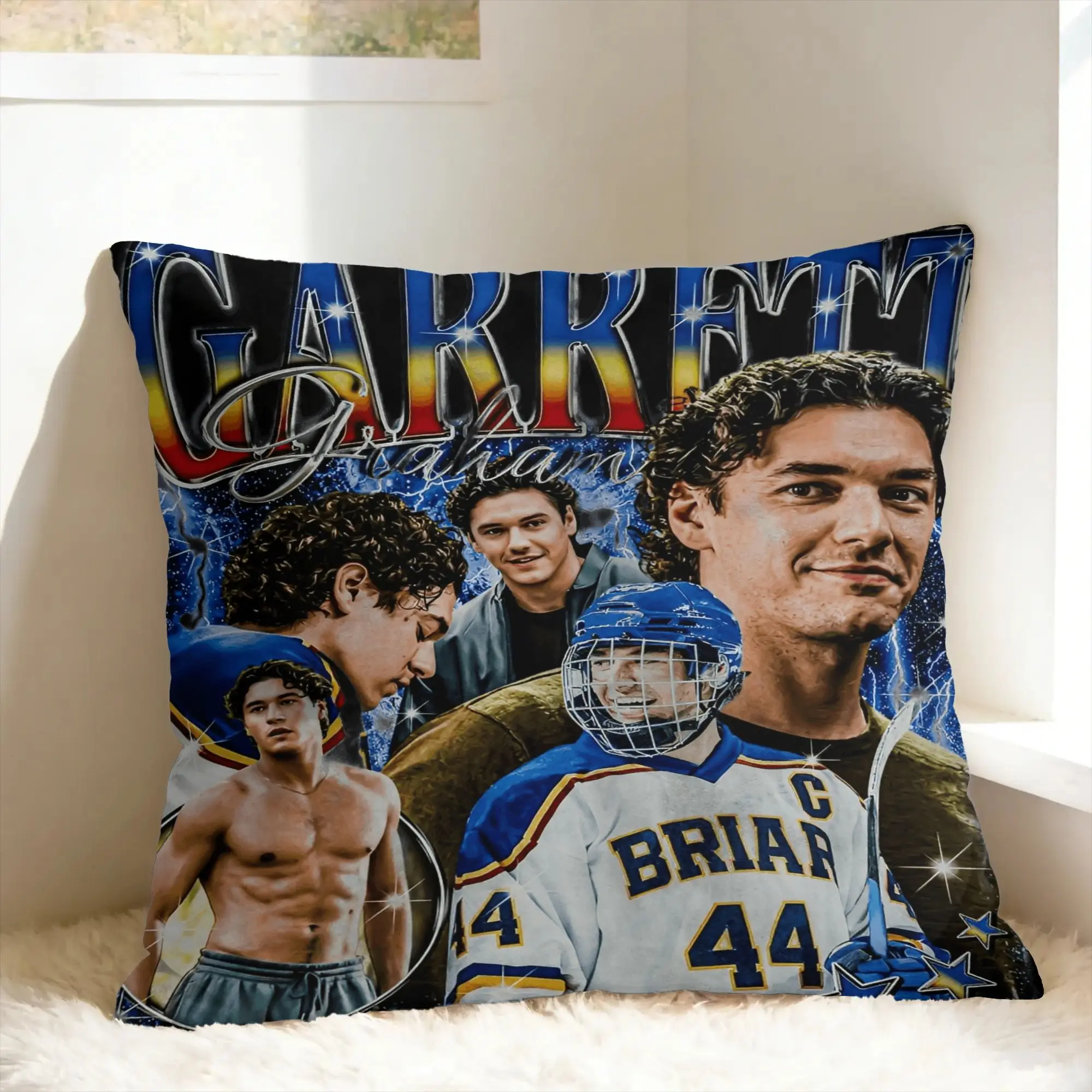 Campus Briar University Garrett Graham Bootleg Pillow Case  Design Pillow Cover Vintage Cushion Cover For Sofa Home Decoration