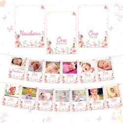 LaVenty Fairy First Birthday Decorations My Fairy First Birthday Decorations Fairy High Chair Banner Photo Banner