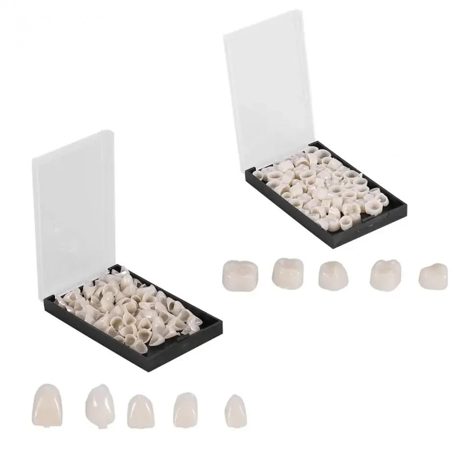 50 قطعة لوازم طب الأسنان أطقم الأسنان الراتنج أدوات المختبرات الأسنان المؤقتة العناية بالفم مواد تبييض قشرة الأسنان عيادة طبيب الأسنان