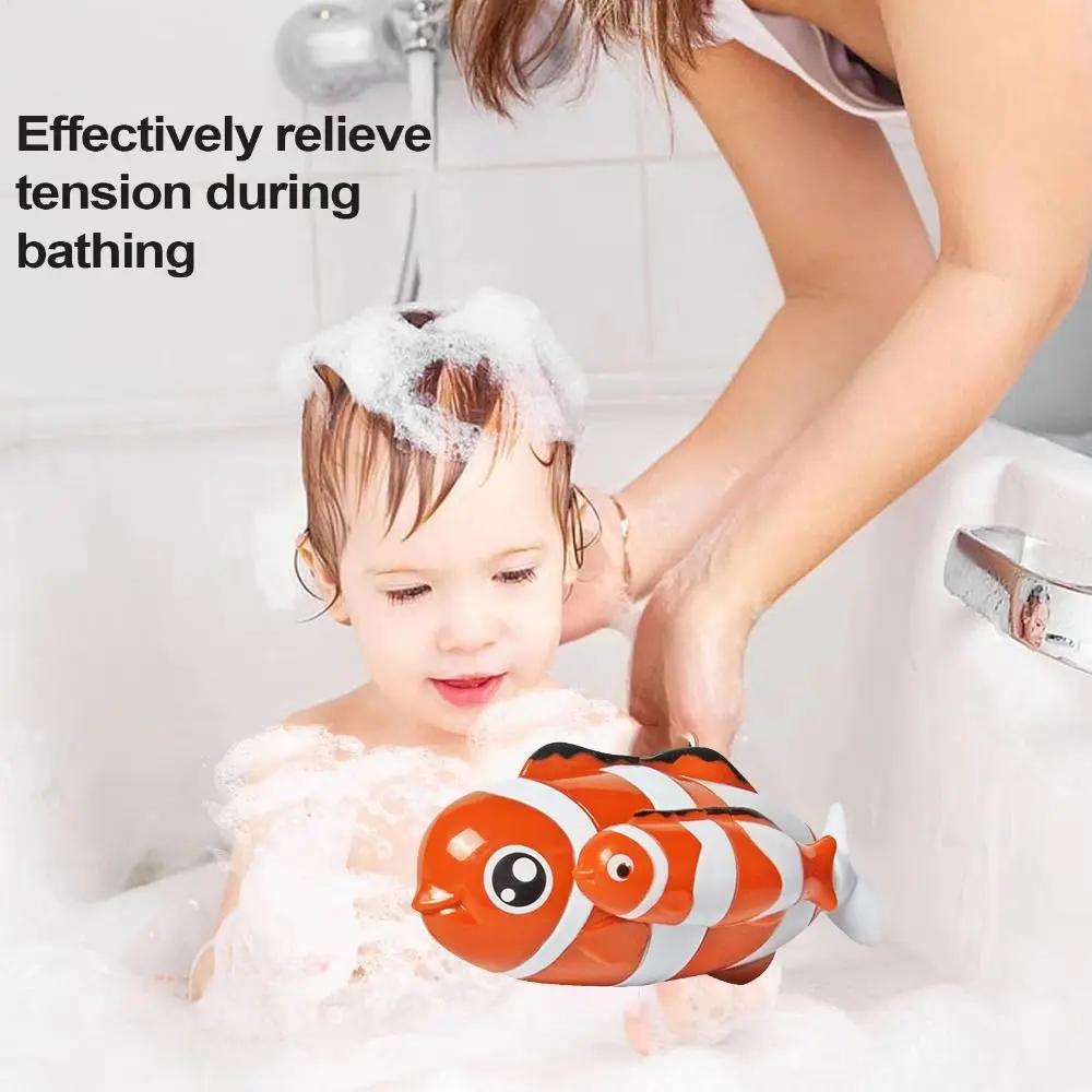 البلاستيك السباحة مهرج الأسماك متعددة الأغراض التعليمية المبكرة المياه اللعب دولفين مضحك التفاعلية العائمة حمام اللعب #2