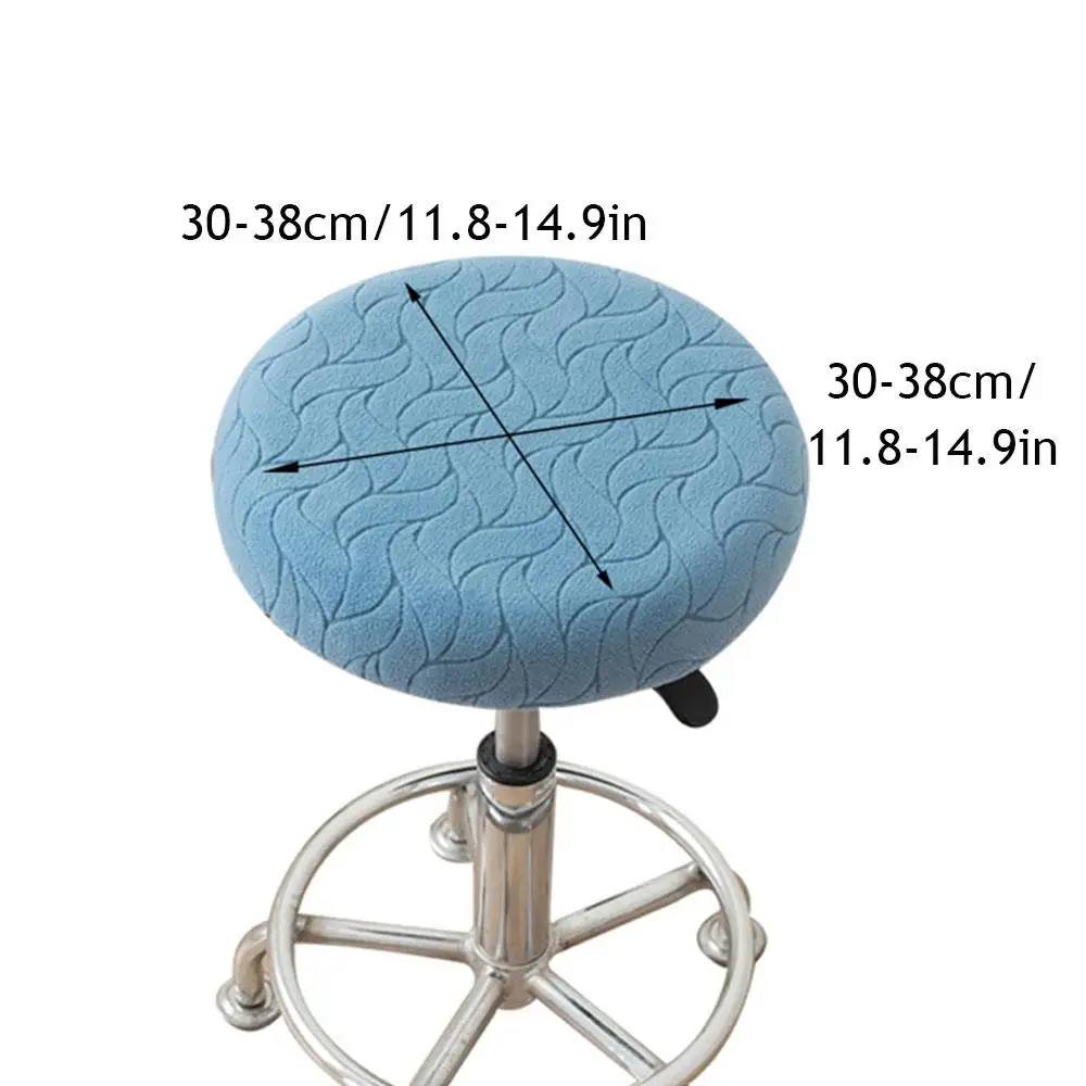 بار غطاء البراز لينة المخملية غطاء كرسي مستدير للإزالة البراز الغلاف مقهى غطاء البراز عدم الانزلاق وسادة مقعد حامي #3