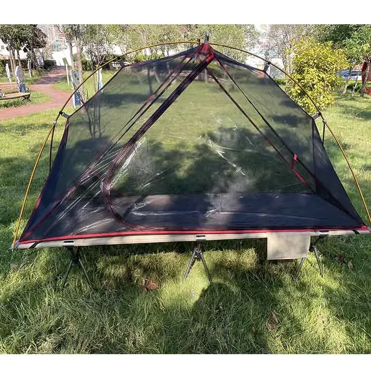 Off-The-Ground Tent Portable Single Tent Aluminum Alloy Folding Mosquito Net Fishing Tent Cot Cheap Price For Whole