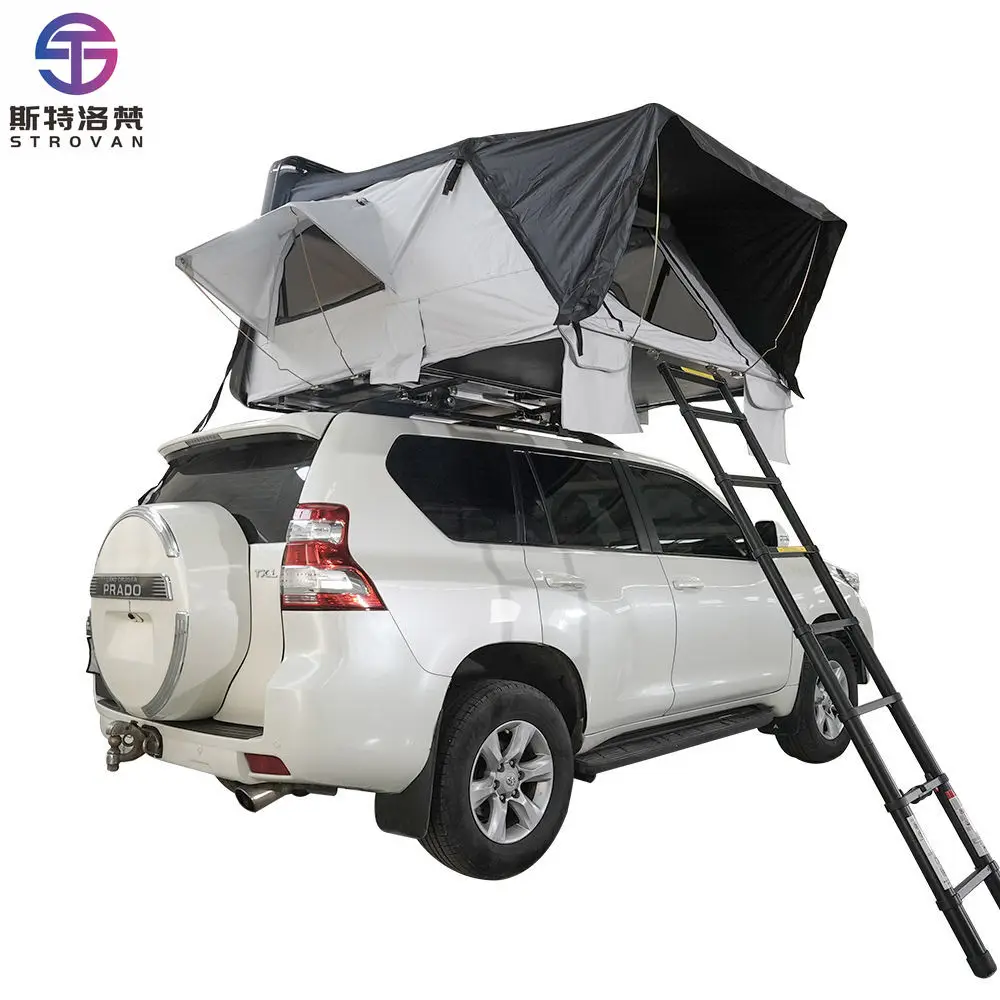 

STLF LZS Custom 3-4 Person Insulated Four-season Double Layer Aluminum Shell Outdoor Camping Waterproof Rooftop Tent