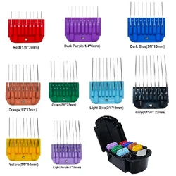 9 Color Animal Stainless Steel Guide Comb Set For Oster/Wahl/Andis Detachable Clippers (ONLY Fit Size #10/#15/#30 blades）