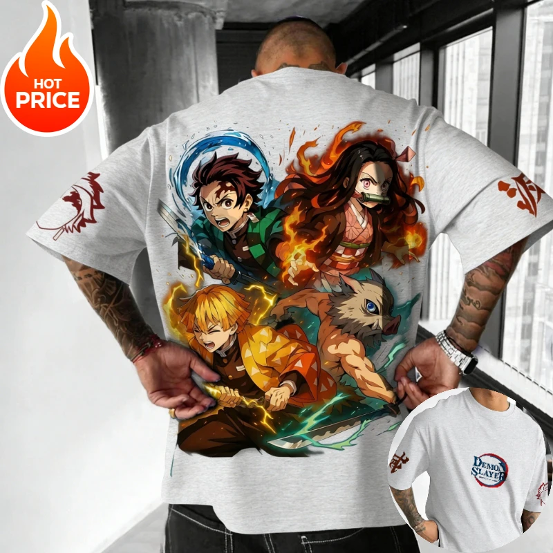 Demon Slayer Kochou Shinobu Harajuku Herren Sommer Vintage Oversized T-Shirt Damen Streetwear Unisex Casual Kurzarm Tee Top