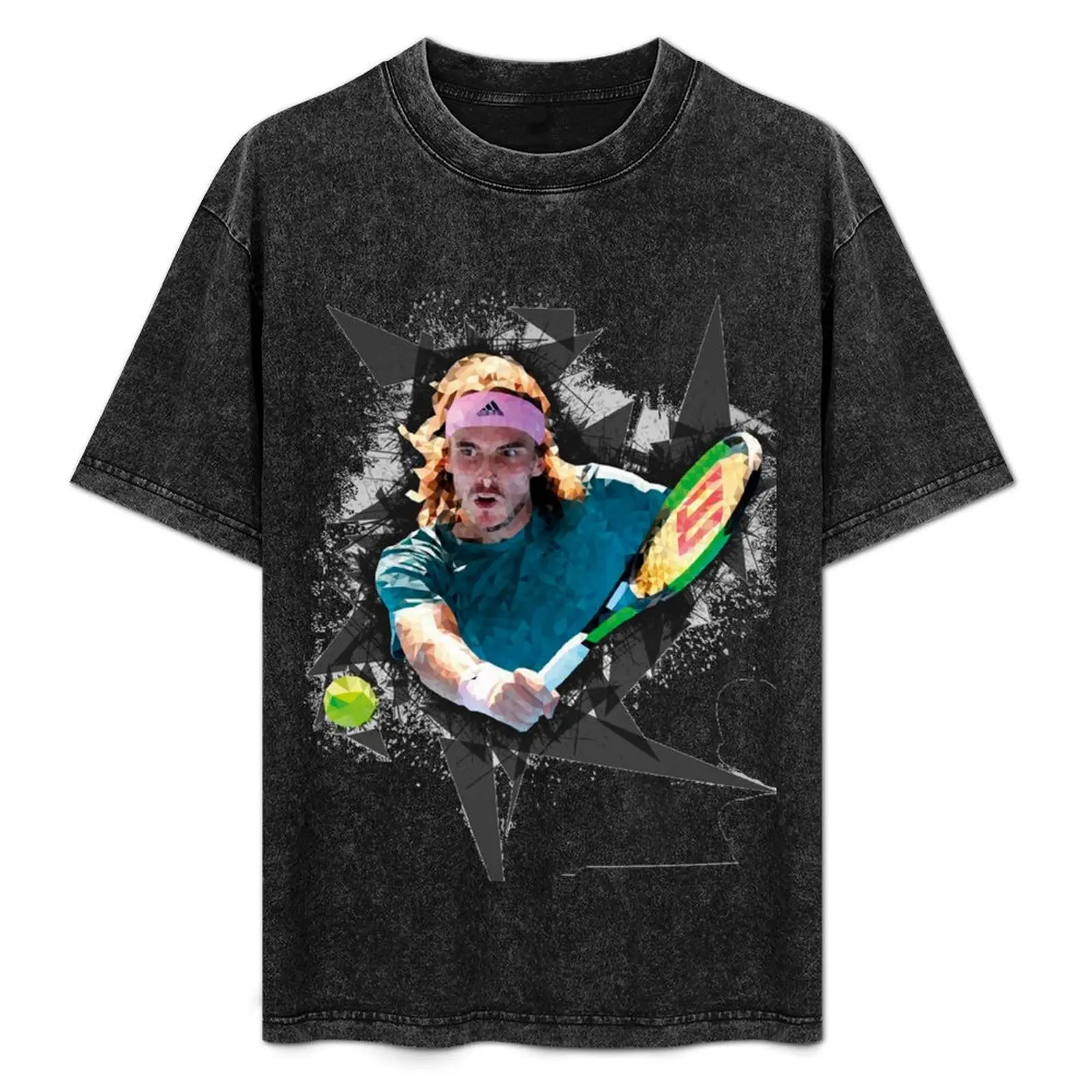 

Stefanos Tsitsipas T-Shirt Big and Tall Gym T-Shirt