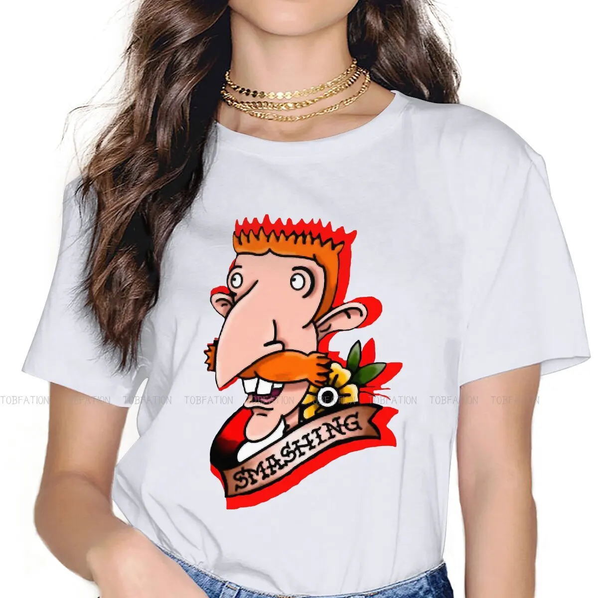 Smashing Interesting Journey  O Collar TShirt The Wild Thornberrys Eliza Nigel Cartoon Fabric Basic T Shirt Girl New Design 5XL