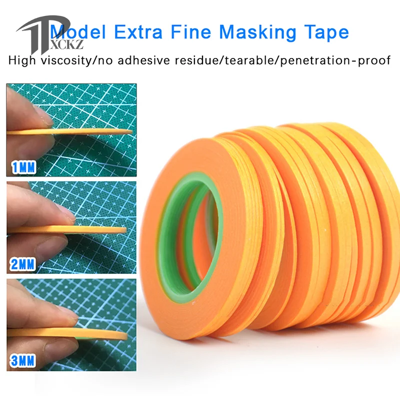 

Model Spraying Coating Color Ultra Tape Fine DIY Special Masking Wide 1mm/2mm/3mm 18m Model Covering Tape