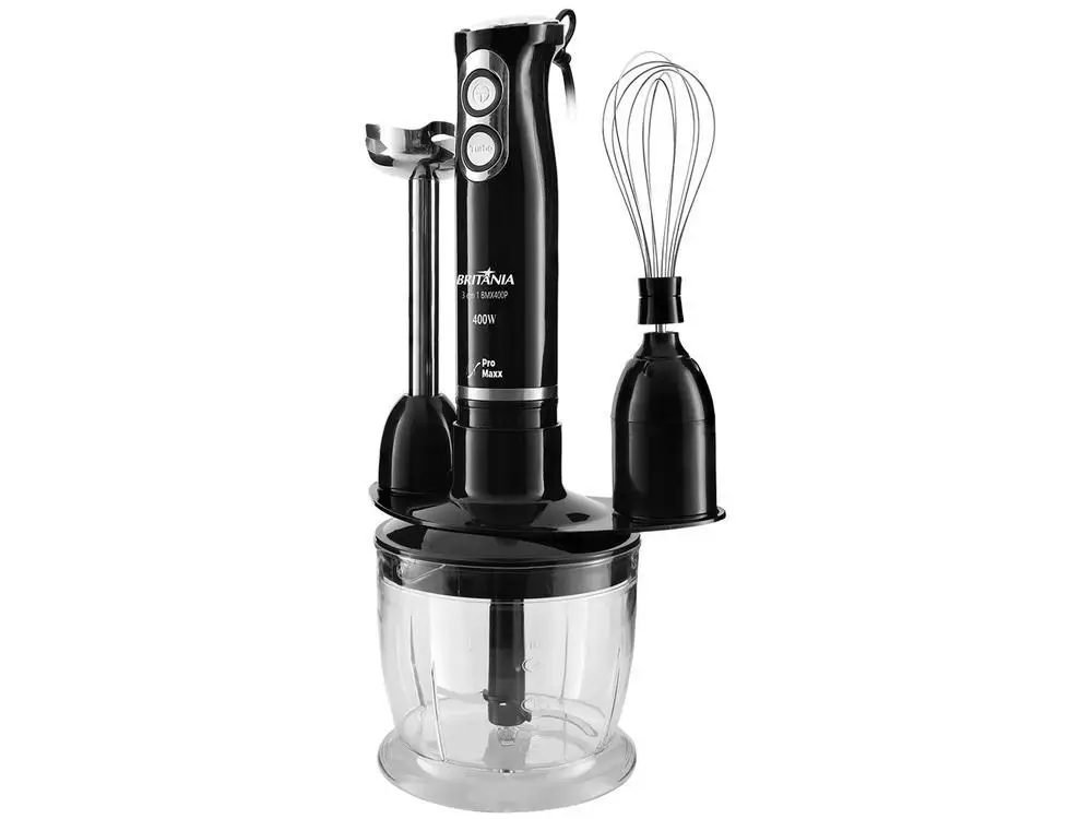 Mixer Britânia 3 em 1 Preto 400W BMX400P - 220V